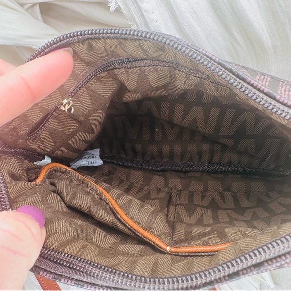 MKF Women PU Leather Shoulder Small Pocketbook Messenger  Black Crossbody Bag - Picture 4 of 7